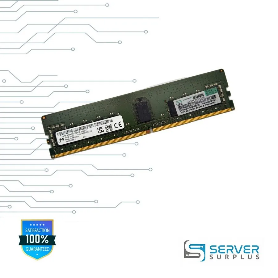 Модуль памяти HPE 16GB DDR4-2933 ECC RDIMM 2Rx8 Micron MTA18ASF2G72PDZ-2G9J3 P03