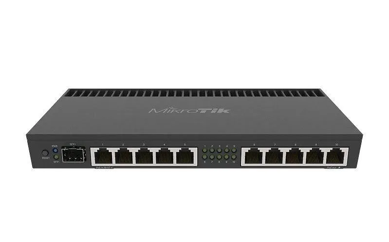 Маршрутизатор MikroTik RB4011iGS+RM Router 10 Port with 2 CAT-6 Ethernet Cables