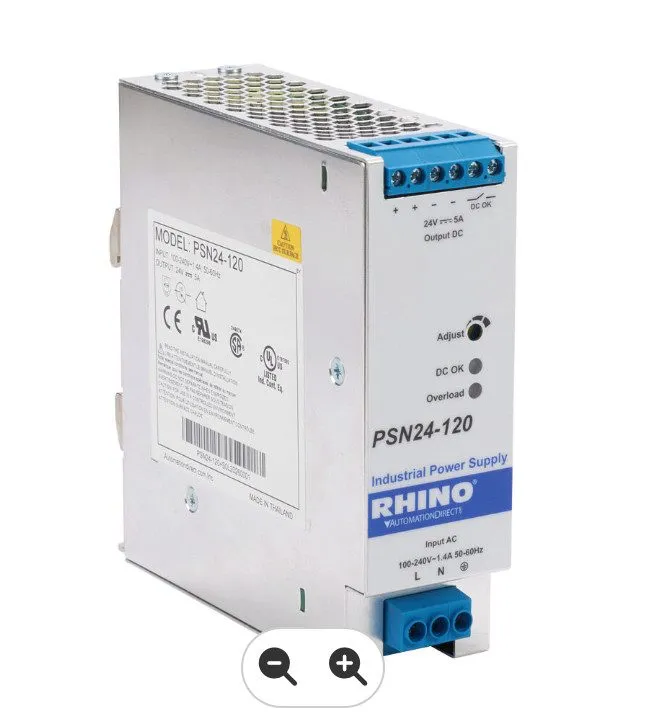 Блок питания RHINO PRO PSN24-120 24VDC 5A 120W DIN Rail Power Supply 120/240VAC