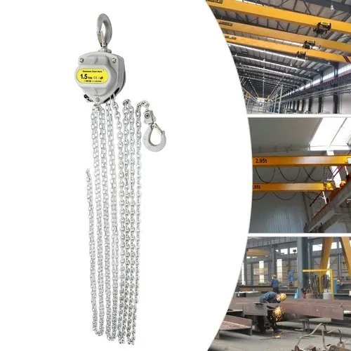 Таль Hand Chain Hoist Manual Chain Hoist Lifting Chain Hoist w/ Strap 1.5T/3306. — фото лота 1