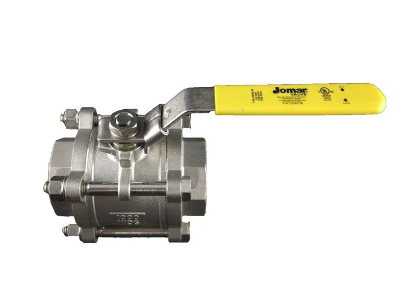 Клапан Jomar T-SS-1000N-4B 2"Npt Ball Valve Stainless Steel CF8M Full Port 1000W