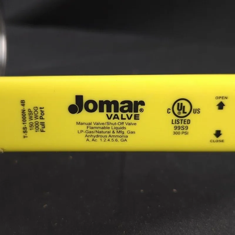 Клапан Jomar T-SS-1000N-4B 2"Npt Ball Valve Stainless Steel CF8M Full Port 1000W — фото лота 2