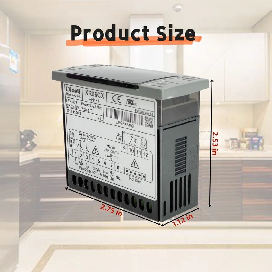 Термостат Dixell XR06CX-4N1F1 Digital Thermostat Controller — фото лота 2