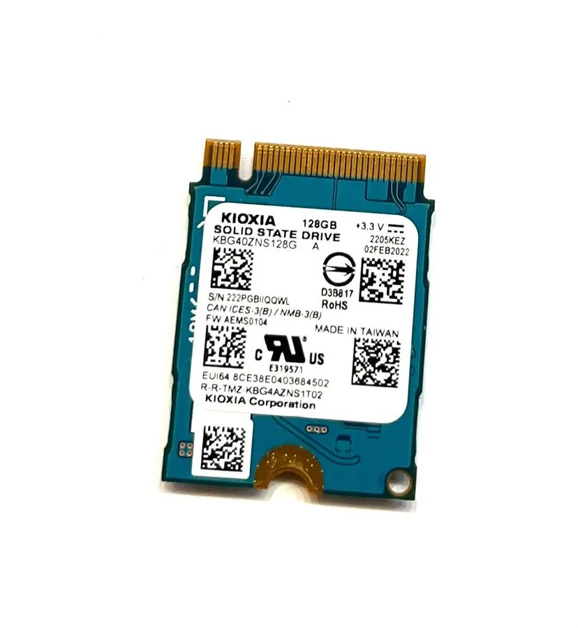 SSD-накопитель KIOXIA Toshiba BG4 128GB M.2 2230 PCIe Gen3 x4 NVMe SSD KBG40ZNS1