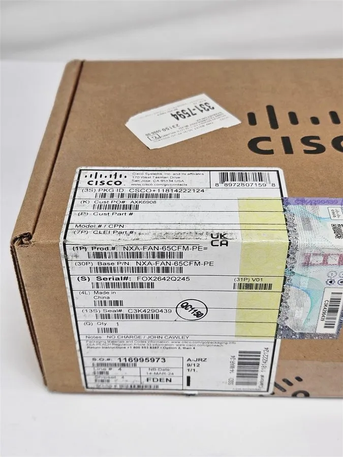 Вентилятор Cisco NXA-FAN-65CFM-PE Nexus Switch Fan
