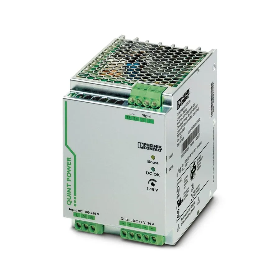 Блок питания 2866721 Quint-Ps/1AC/12DC/20 12VDC 20A Power Supply Unit