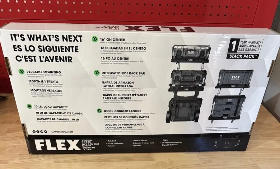 Стойка/шкаф Flex FS1502 Stack Pack Zero Clearance Folding Rack Shelf — фото лота 1