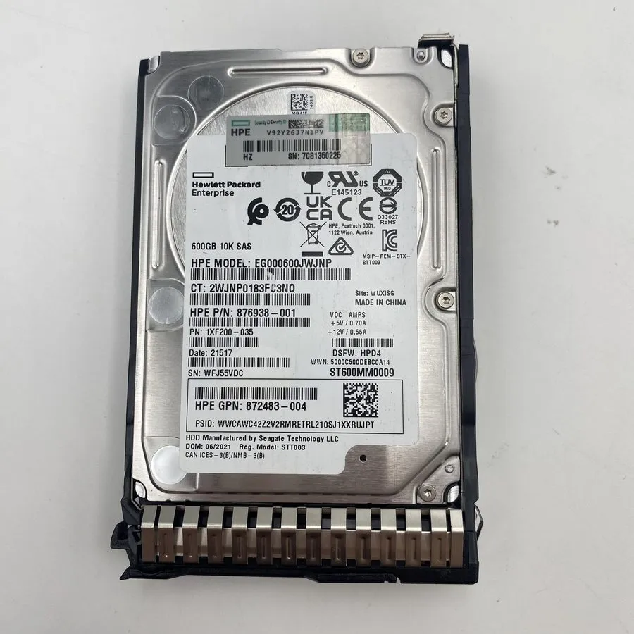 Жёсткий диск HPE 600GB 872477-B21 872736-001 10K SAS 12Gb/s 2.5 Inch 512e DS Ent