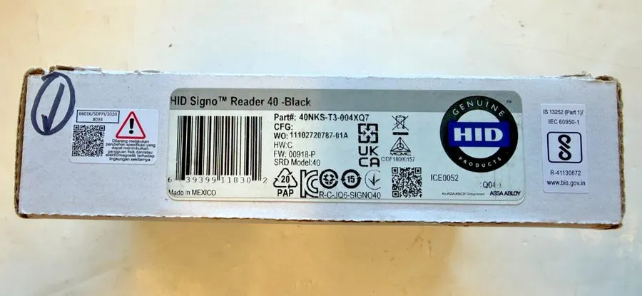 Оборудование видеонаблюдения HID Signo 40NKS-T3-004XQ7 ER 40 BLACK — фото лота 1