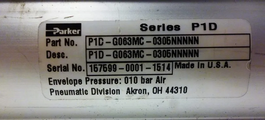 Пневмоцилиндр Parker P1D-G063MC-0305NNNNN Pneumatic Cylinder