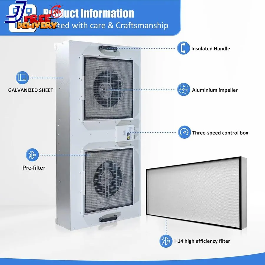Ламинарный бокс HEPA H14-Filter Laminar Flow Hood Updated FanFilter Unit Include