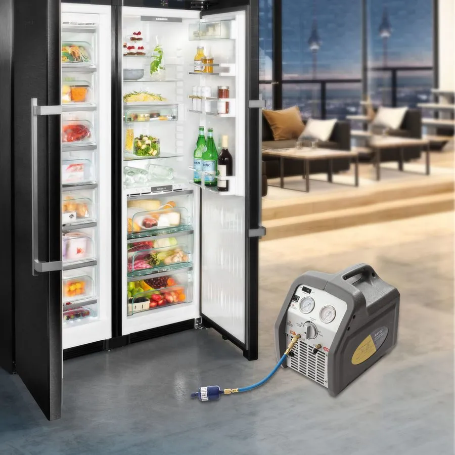 Станция обслуживания кондиционеров Portable Refrigerant Recovery Machine 3/4HP A — фото лота 3