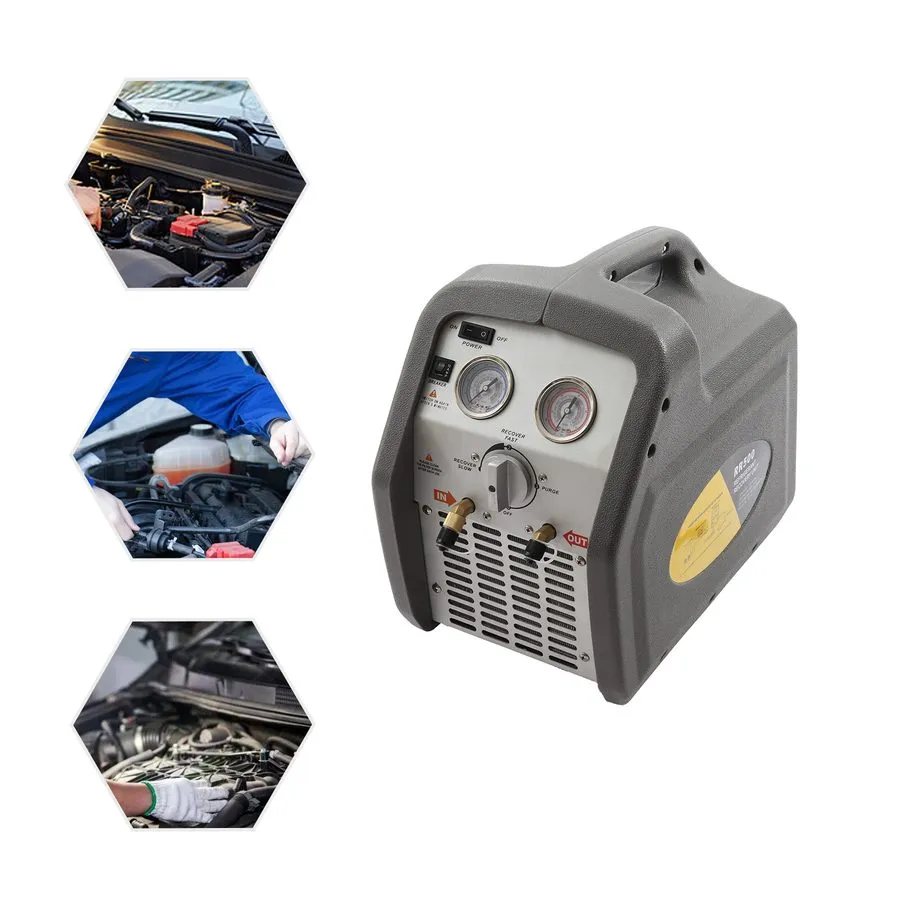 Станция обслуживания кондиционеров Portable Refrigerant Recovery Machine 3/4HP A — фото лота 4