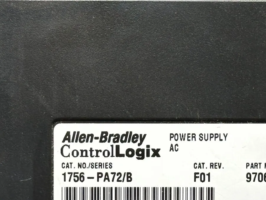 ПЛК Allen Bradley 1756-PA72 C ControlLogix Rack Chassis Power Supply AC PLC 25W