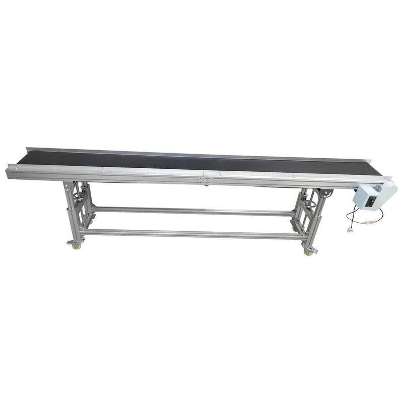 Конвейер 118"L 15.7"W Electric PVC Belt Conveyor Transport Machine Speed 4-20m/m — фото лота 2