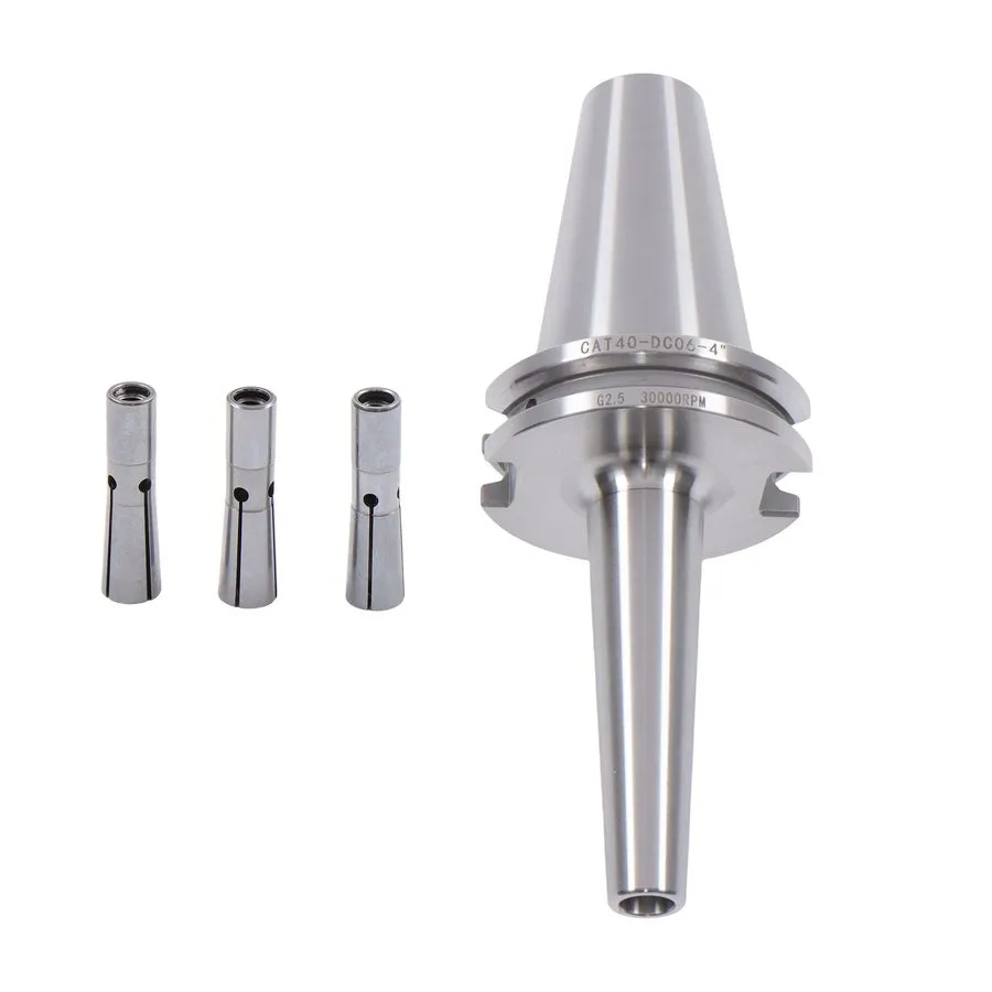 Режущий инструмент Slim Fit Collet Chuck CAT40-DC06 4" Gage Length & Collets 1/8 — фото лота 1