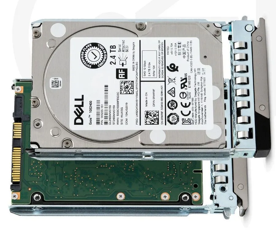 Жёсткий диск 0RWR8F Dell ST2400MM0159 2.4TB 401-ABHQ 2.5" 10K 512e SAS 12Gb HDD — фото лота 1