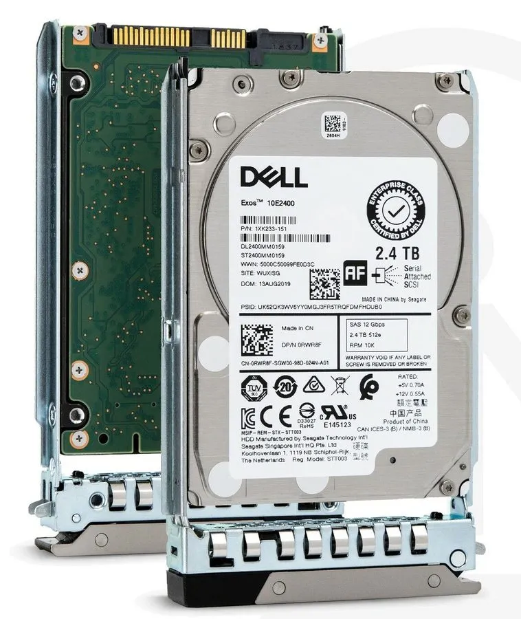 Жёсткий диск 0RWR8F Dell ST2400MM0159 2.4TB 401-ABHQ 2.5" 10K 512e SAS 12Gb HDD — фото лота 2