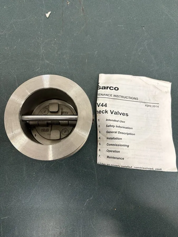 Клапан Spirax Sarco 3 SDCV44 72909 Stainless Wafer Check Valve 3in