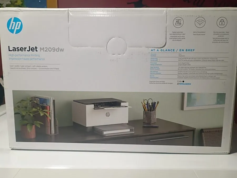 Лазерный принтер HP LaserJet M209dw Laser Printer Black And White 6GW62F with To — фото лота 2
