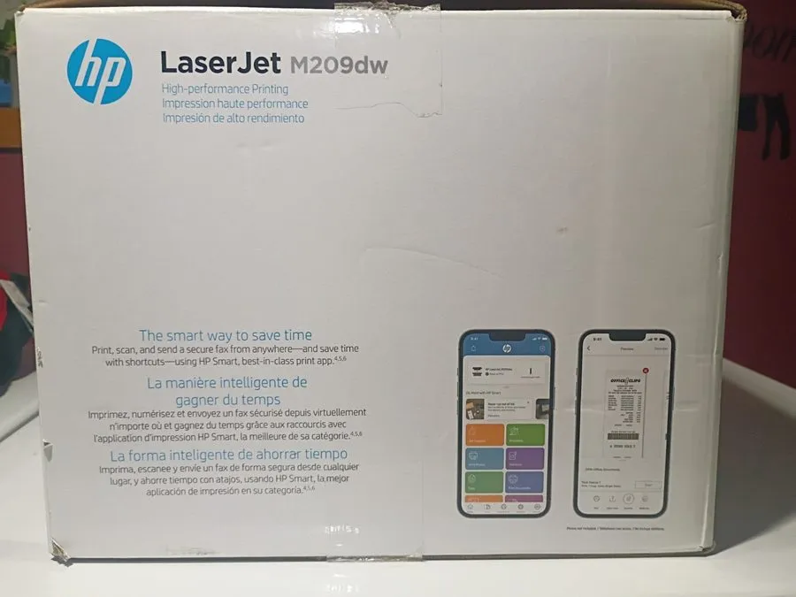 Лазерный принтер HP LaserJet M209dw Laser Printer Black And White 6GW62F with To — фото лота 3