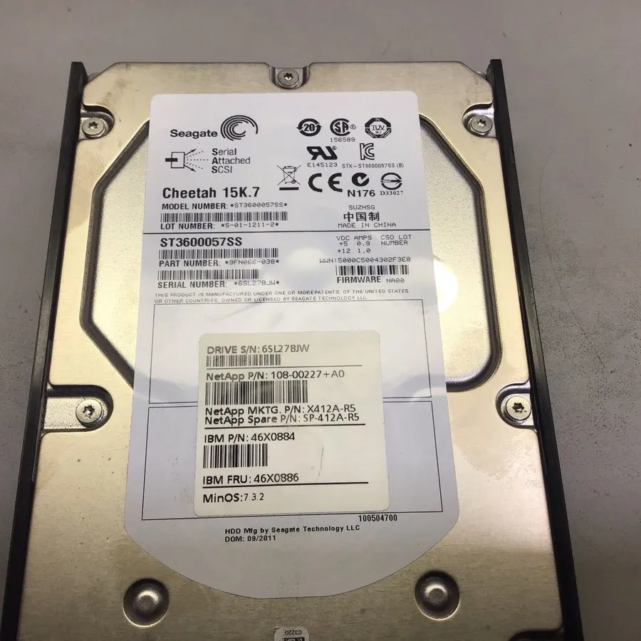Жёсткий диск ST3600057SS Seagate Cheetah 600GB 15K RPM 6Gb/s 3.5" SAS HDD Hard D