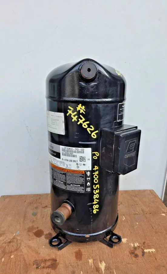 Компрессор COPELAND SCROLL COMPRESSOR ZP103KCE-TFD-522 460V 3PH — фото лота 1
