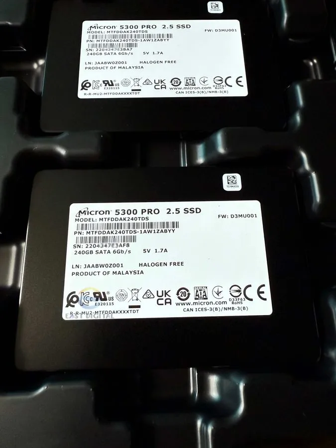 SSD-накопитель Micron MTFDDAK240TDS-1AW1ZABYY 240GB SSD SATA 6Gb/s 5300 PRO 2.5 