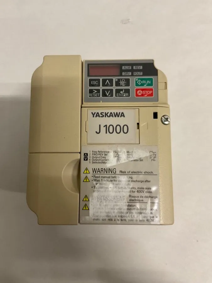 Частотный преобразователь Yaskawa CIMR-JU4A0004BAA REV B J1000 Series VFD 380-48