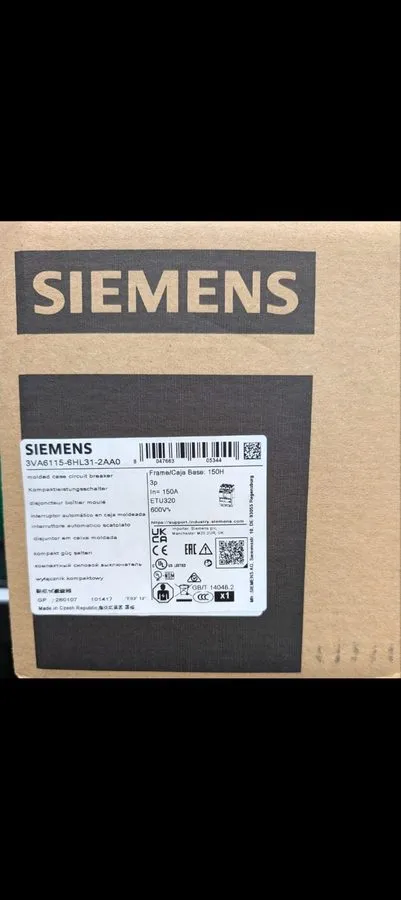 Автоматический выключатель Siemens 3VA61156HL312AA0 Circuit Breaker Molded Case  — фото лота 1