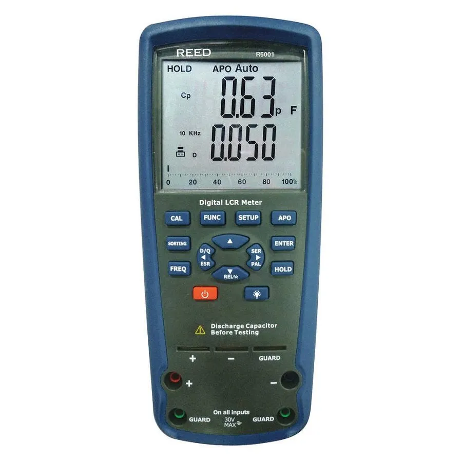 Тестер REED INSTRUMENTS R5001 Passive Component LCR Meter,100,10,1kHz 161C86 — фото лота 1