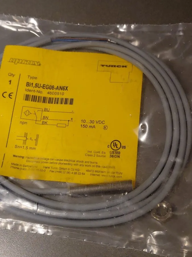 Датчик приближения Turck BI1.5U-EG08-AN6X 4600510 Inductive proximity sensor — фото лота 1