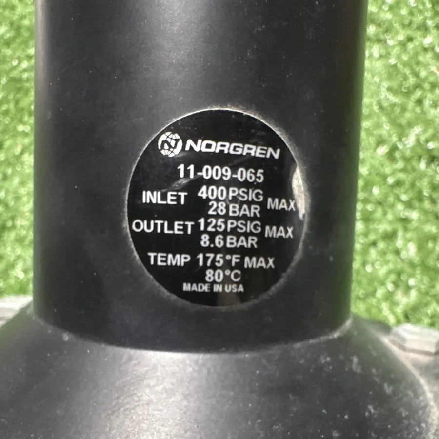 Трубопроводная арматура NORGREN 11-009-065 AIR/WATER PRESSURE REGULATOR UNMP — фото лота 1