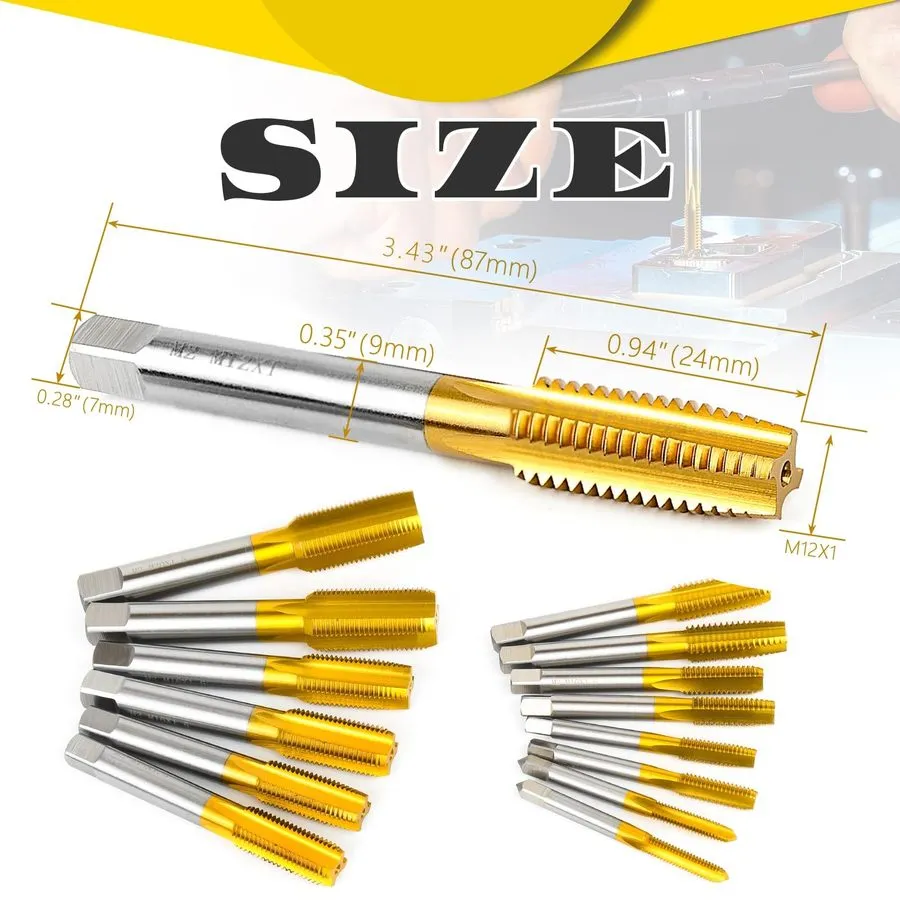 Режущий инструмент M12x1.0 Thread Tap Set