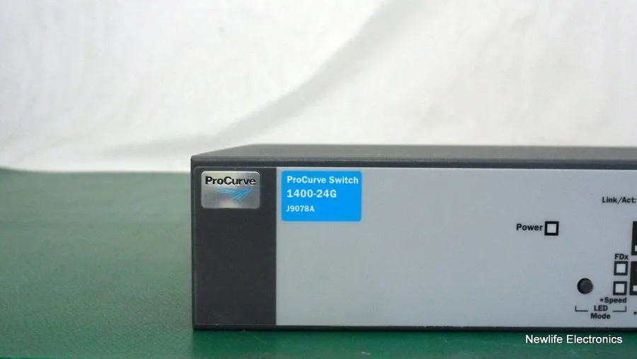 Коммутатор HP ProCurve 1400-24G 24-Port Gigabit Switch J9078A INCL BRACKETS