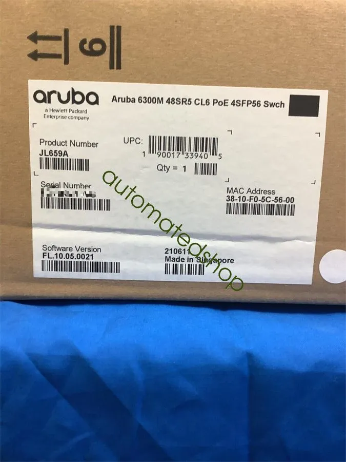 Коммутатор JL659A HPE 6300M 48-port Smart Rate PoE SFP56 Switch HP