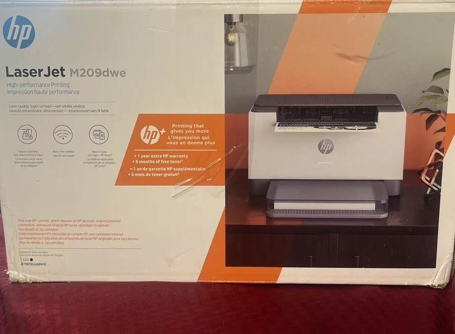 Лазерный принтер HP LaserJet M209dwe Desktop Wireless Laser Printer Monochrome,