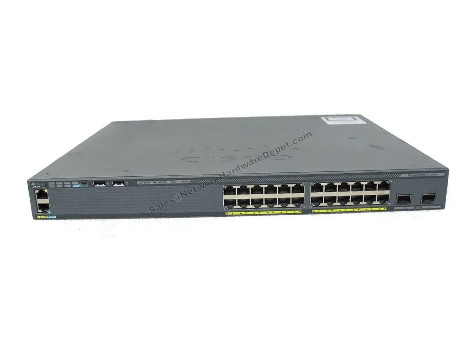 Коммутатор Cisco WS-C2960X-24PD-L 24-Port Gigabit PoE w/ 2x 10Gb SFP