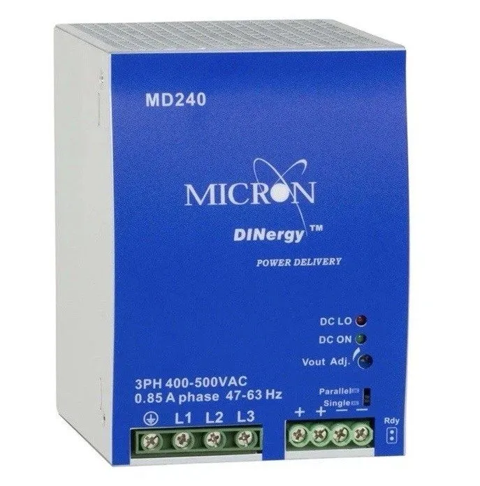 Блок питания MD240-24-3C, Power Supply, DIN-rail mount, 24V/10A OUT, 400-500 3PH — фото лота 1