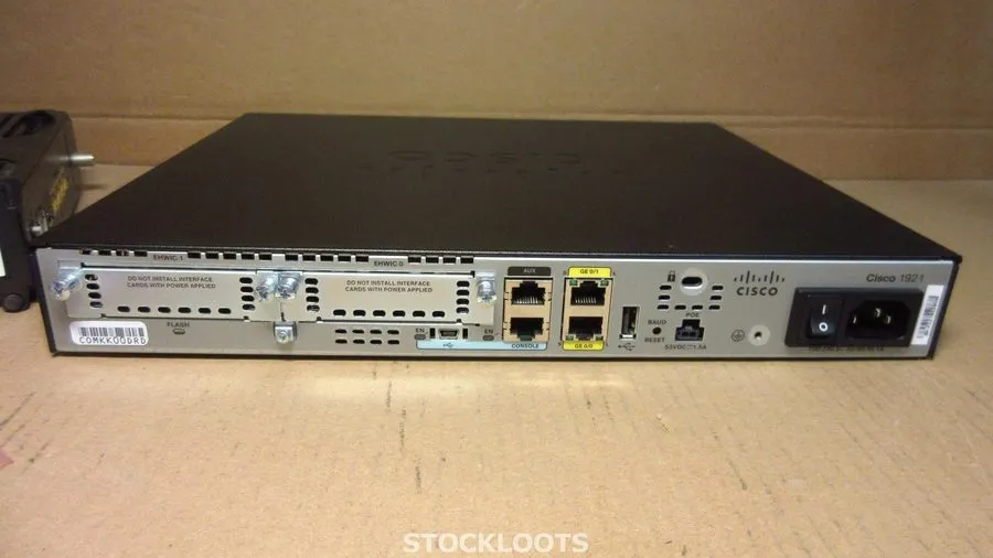 Маршрутизатор CISCO 1921 V04 1921/K9 Network Router 1900 Series 2x GBIT 2x EHWIC
