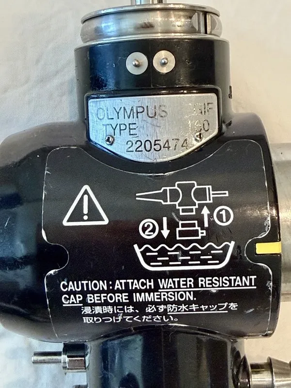 Эндоскоп Olympus GIF-160 Flexible Video Gastroscope Endoscope Leak & Video #0523 — фото лота 1