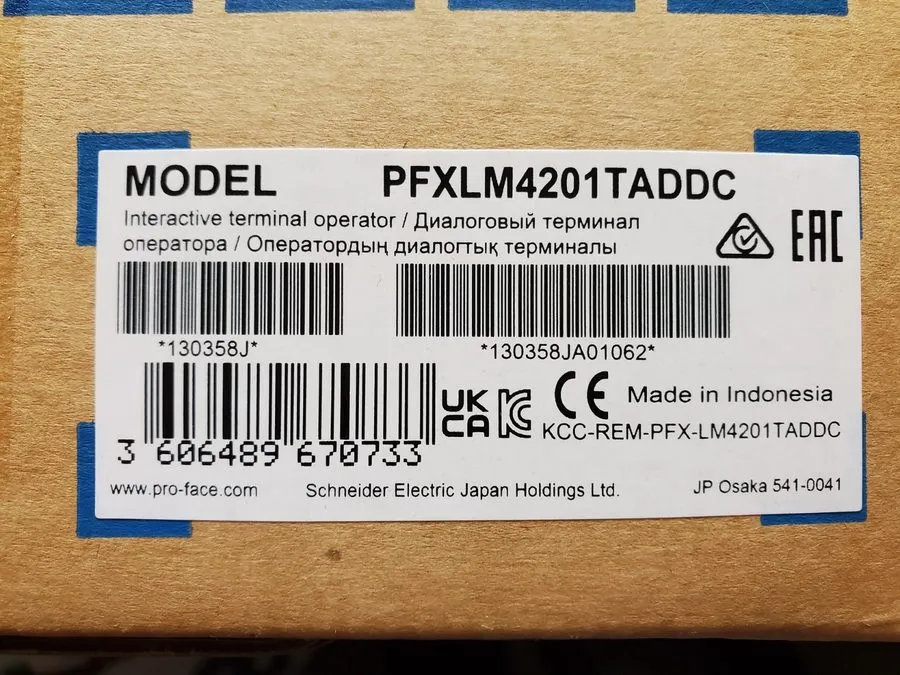 Панель оператора Pro-face 3.5 inch HMI Touchscreen PFXLM4201TADDC
