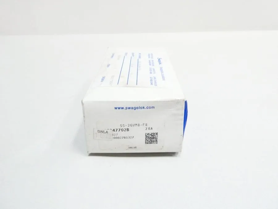 Клапан 1/2" Swagelok SS-6PNBGM8L-F8 Gauge Needle Valve w/ SS-26VM8-F8 Valve