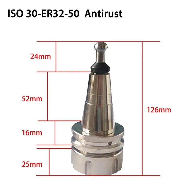 Патрон Balance Collet ISO30 ER32-50 Antirust Chuck CNC Milling Lathe Tool Holder — фото лота 2