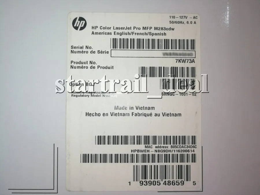Лазерный принтер HP Color LaserJet Pro MFP M283cdw 7KW73A Wireless All-in-One La