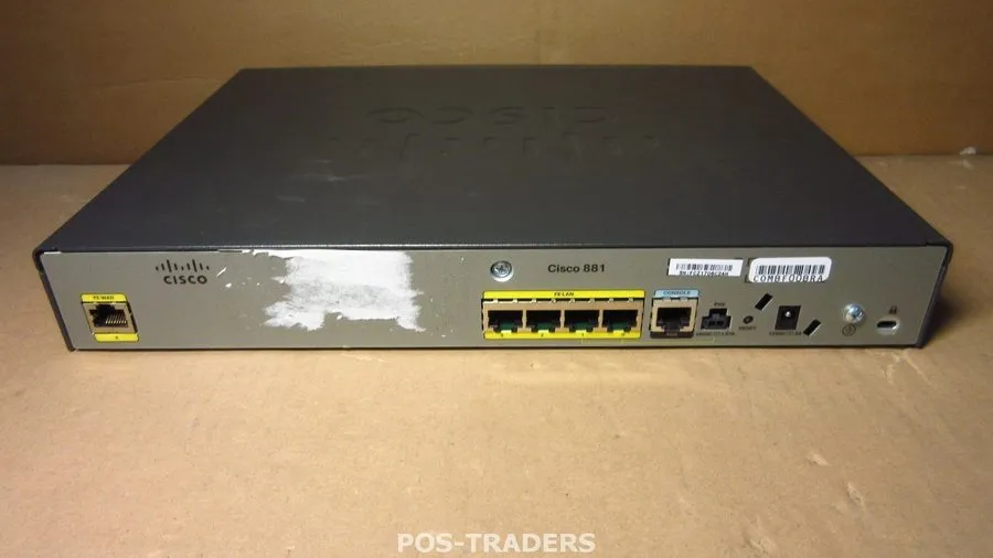 Маршрутизатор CISCO 800 SERIES 881-K9 V01 4-PORT INTEGRATED SERVICES ROUTER (R6S