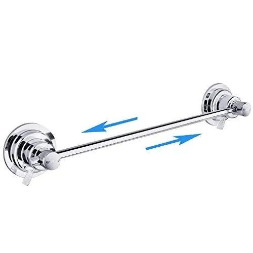 Вакуумная присоска Suction Cup Towel Bar 17-29in Long Stainless Steel Chrome Pla — фото лота 2