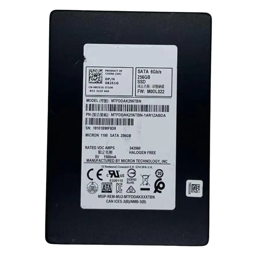 Жёсткий диск 256GB SSD Solid State Drive 2.5'' 128GB MTFDDAK256TBN