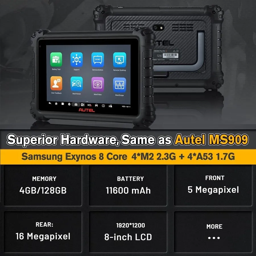 Диагностический сканер 2026 Autel MaxiCom MK906 Pro MS906PRO Coding Full System  — фото лота 2