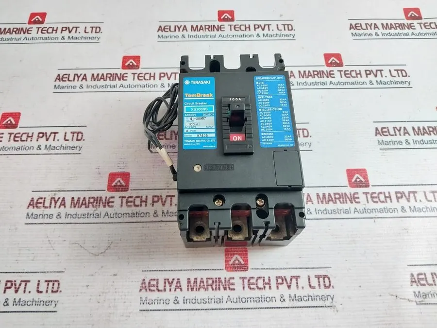 Автоматический выключатель Terasaki XS100NS 3 Pole Circuit Breaker 15A 200-480V 